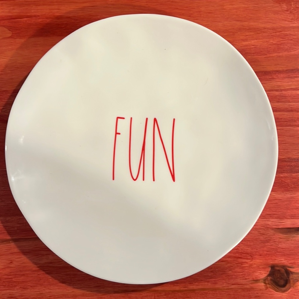 Rae Dunn Melamine “FUN” Plates!
